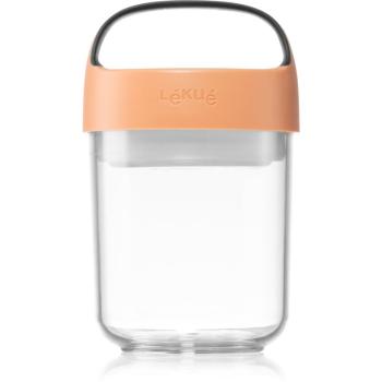 Lékué Jar To Go svačinový box malý barva Coral 400 ml