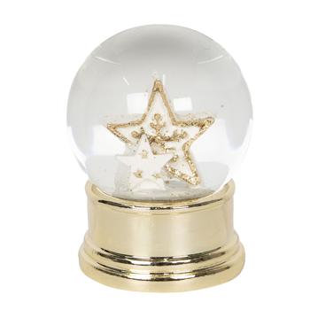 Malé zlaté sněžítko s hvězdou – Ø 4*6 cm 64559