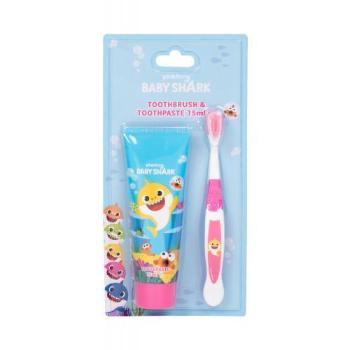 Pinkfong Baby Shark dárková kazeta zubní kartáček 1 ks + zubní pasta 75 ml pro děti