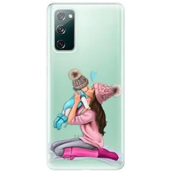 iSaprio Kissing Mom - Brunette and Boy pro Samsung Galaxy S20 FE (kmbruboy-TPU3-S20FE)