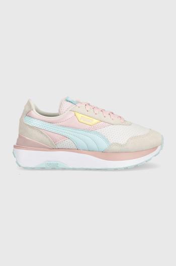 Dětské sneakers boty Puma růžová barva