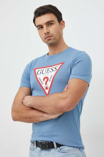 Bavlněné tričko Guess , s potiskem