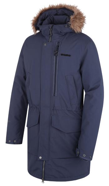 Husky Pánský zimní kabát Nelidas M dark blue Velikost: XL pánský kabát