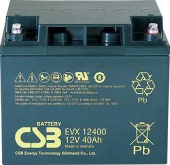 Olověný akumulátor CSB Battery EVX 12400 EVX12400-I1, 40 Ah, 12 V