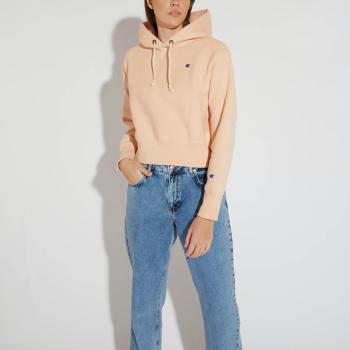 Růžová Crop mikina Hooded Sweatshirt – XS