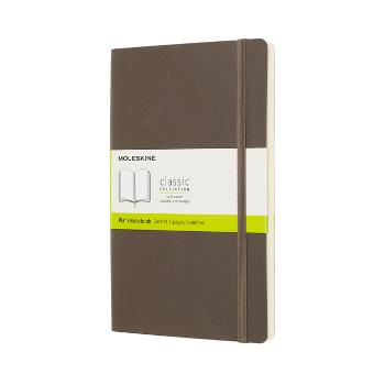 Zápisník měkký čistý hnědý L (192 stran)