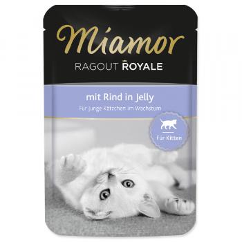 Kapsička MIAMOR Ragout Royale kitten hovězí v želé 100g