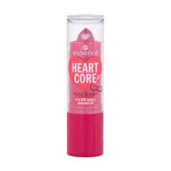 Essence Heart Core Fruity Lip Balm 3 g balzám na rty pro ženy 01 Crazy Cherry