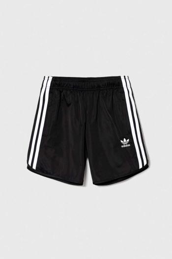 Dětské kraťasy adidas Originals černá barva, nastavitelný pas