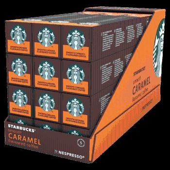 Starbucks by NESPRESSO Smooth Caramel Flavoured Coffee, kávové kapsle – 12x10 kapslí v balení