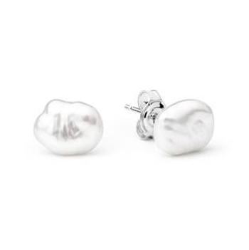 GAURA Perlové náušnice – bílé přírodní perly - GA1026-08