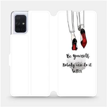 Flipové pouzdro na mobil Samsung Galaxy A71 - M046P Be yourself (5903516147045)