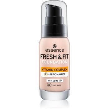 Essence Fresh & Fit tekutý make-up odstín 20 Fresh Nude 30 ml