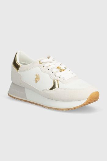 Sneakers boty U.S. Polo Assn. SACHA bílá barva, SACHA002W 4ST1