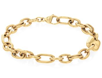 Tommy Hilfiger Módní náramek z pozlacené oceli Contrast Link Chain 2780788