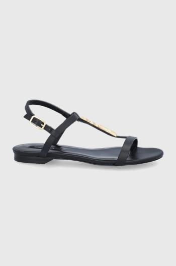 Kožené sandály Patrizia Pepe dámské, černá barva