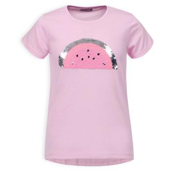 Dívčí tričko s překlápěcími flitry GLO STORY MELOUN růžové Velikost: 98