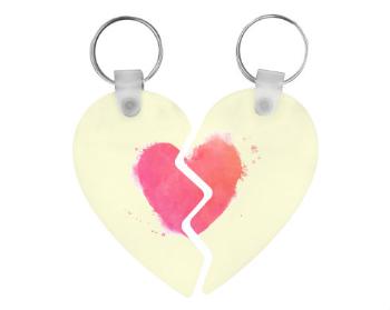 Zamilovaná klíčenka watercolor heart