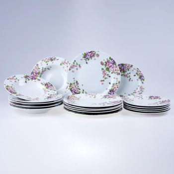 Porcelánová sada talířů BEAUTY 18 ks