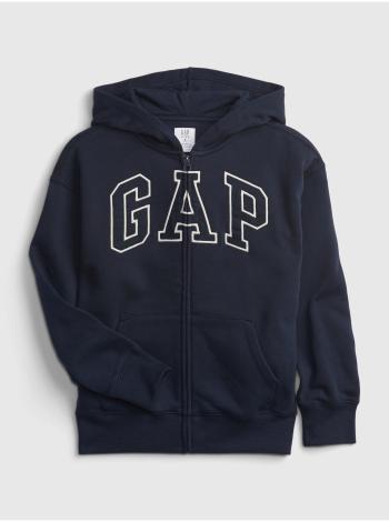 Modrá klučičí mikina GAP Logo arch hoodie