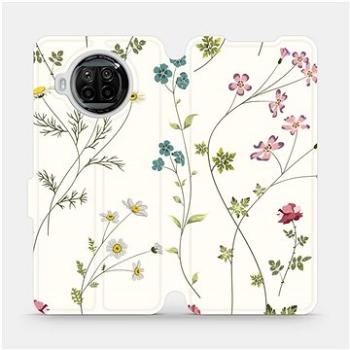 Flipové pouzdro na mobil Xiaomi MI 10T Lite - MD03S Tenké rostlinky s květy (5903516463183)