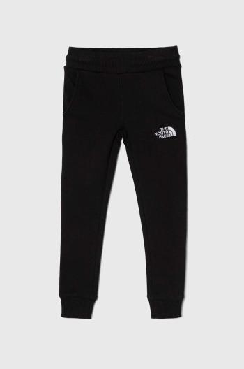 Dětské bavlněné tepláky The North Face DREW PEAK LIGHT JOGGERS černá barva