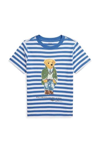 Dětské bavlněné tričko Polo Ralph Lauren s potiskem