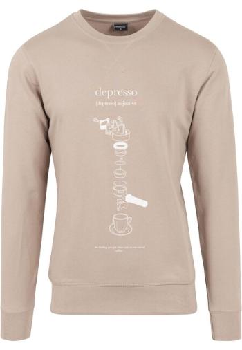 Mr. Tee Depresso Crewneck darksand - S