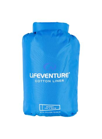 vložka do spacáku Lifeventure Cotton Sleeping Bag Liner, Mummy (Blue)