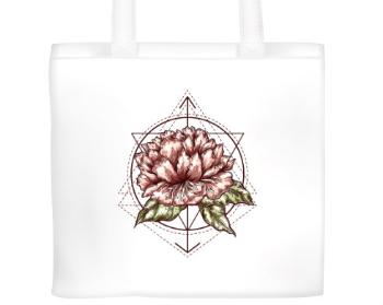 Plátěná nákupní taška Geometrická květina