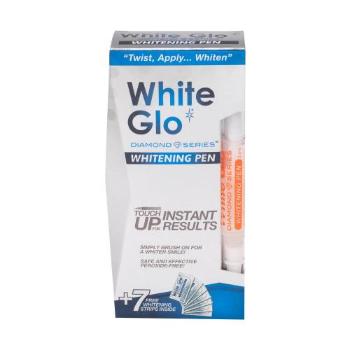 White Glo Diamond Series Whitening Pen dárková kazeta bělicí pero 2,5 ml + bělicí pásky na zuby 7 ks unisex