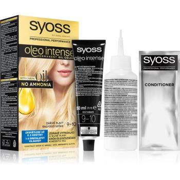 Syoss Oleo Intense permanentní barva na vlasy s olejem odstín 9-10 Bright Blond