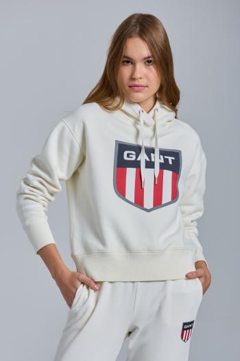 MIKINA GANT D1. RETRO SHIELD HOODIE bílá XS