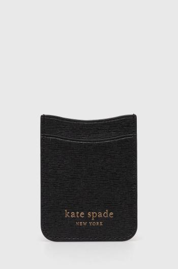 Kožené pouzdro na karty Kate Spade černá barva