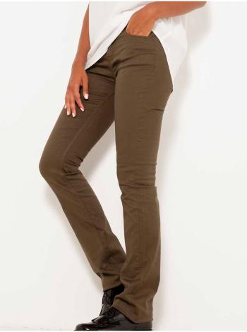 Khaki slim fit kalhoty CAMAIEU