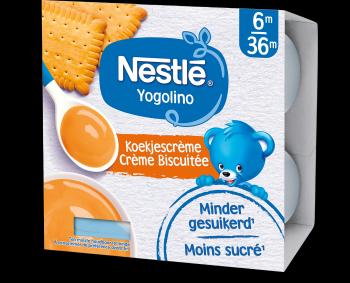 Nestlé Yogolino Mléčný dezert s příchutí sušenek 4 x 100 g