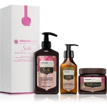 Arganicare Silk Protein Detangling and Shining Program Set dárková sada (s revitalizačním účinkem)