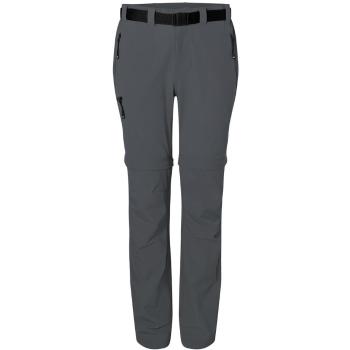 James & Nicholson Dámské outdoorové kalhoty s odepínacími nohavicemi JN1201 - Tmavě šedá | S