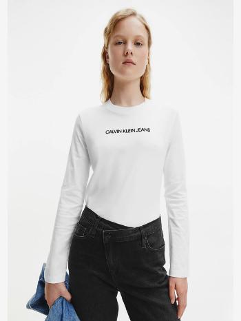 Calvin Klein Jeans Institutional Triko Bílá