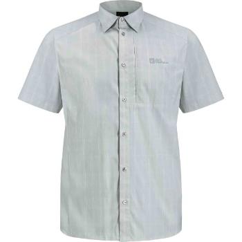 Jack Wolfskin NORBO S/S SHIRT M Pánská košile, šedá, velikost