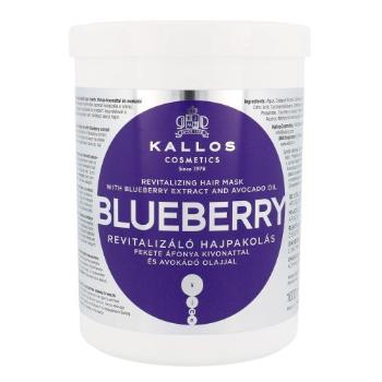 Kallos Cosmetics Blueberry 1000 ml maska na vlasy pro ženy na poškozené vlasy; na suché vlasy