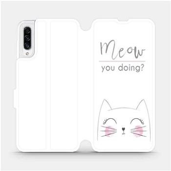 Flipové pouzdro na mobil Samsung Galaxy A30s - M098P Meow you doing? (5903516062034)