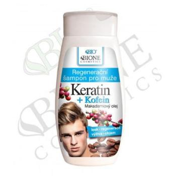 Bione Cosmetics Regenerační šampon pro muže Keratin + Kofein 260 ml