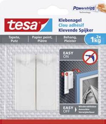 Tesa® lepicí hřebíky bílá 77773-00000-00 tesa Množství: 2 ks