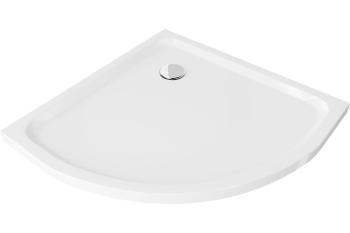 MEXEN Flat sprchová vanička čtvrtkruhová slim 100 x 100 cm, biały 41101010