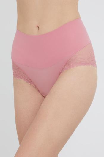 Tvarující kalhotky Spanx růžová barva