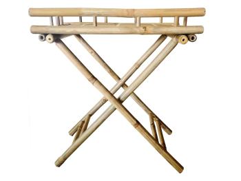 Přírodní bambusový skládací odkládací stolek Table Bamboo - 63*43*76cm 40028100