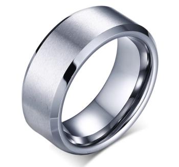 Ziskoun Prsten z broušené chirurgické oceli stříbrný SR000071 Velikost: 13