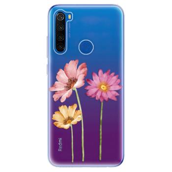 Odolné silikonové pouzdro iSaprio - Three Flowers - Xiaomi Redmi Note 8T