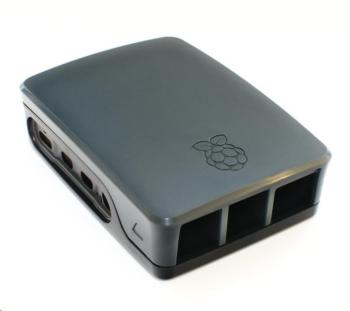 Raspberry Pi oficiální krabička pro Raspberry Pi 4B, černá/šedá